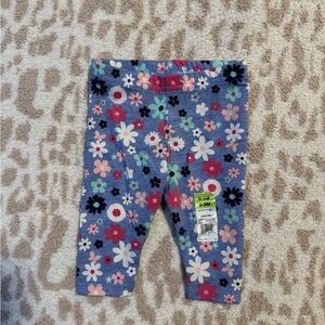 Garanimales Floral Baby Leggings Size 0-3 months